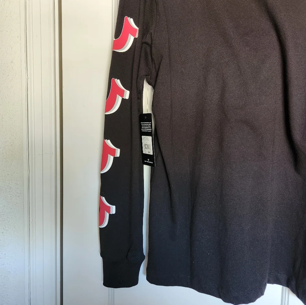 True Religion Black Long Sleeve Tee